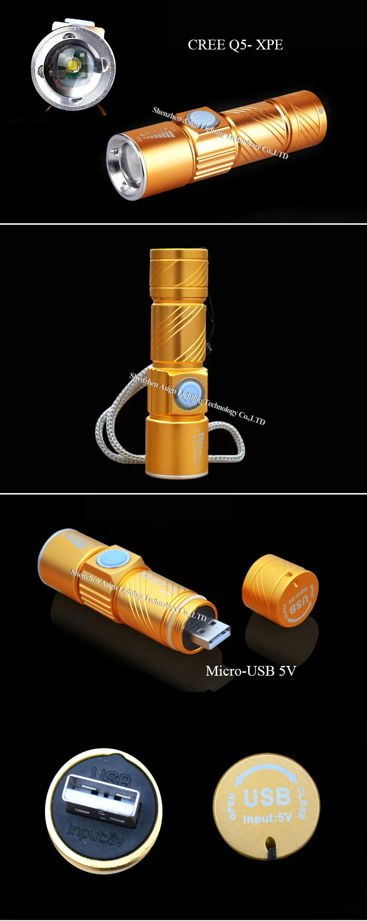 Мини USB зарядное устройство светодиодный фонарик 3 режима зум Тактический COB магнит встроенный аккумулятор открытый SOS/освещение кемпинг фонарь D4