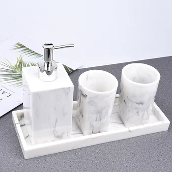 

1 Set Soap Dispenser Practical Kitchen Resin Bathroom Durable Modern Soap Bottle