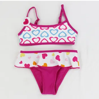 

Cute Baby Girls Two Pieces Swimwear with Floral Pattern Girls Bikini Children 2 Pieces Swimsuit 6M-4Y Kids Vacation Beach Suit
