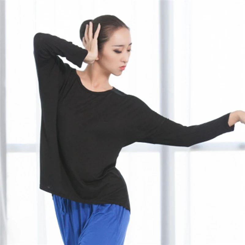 Женский костюм для балета свободная Современная Одежда танцев с рукавом летучая