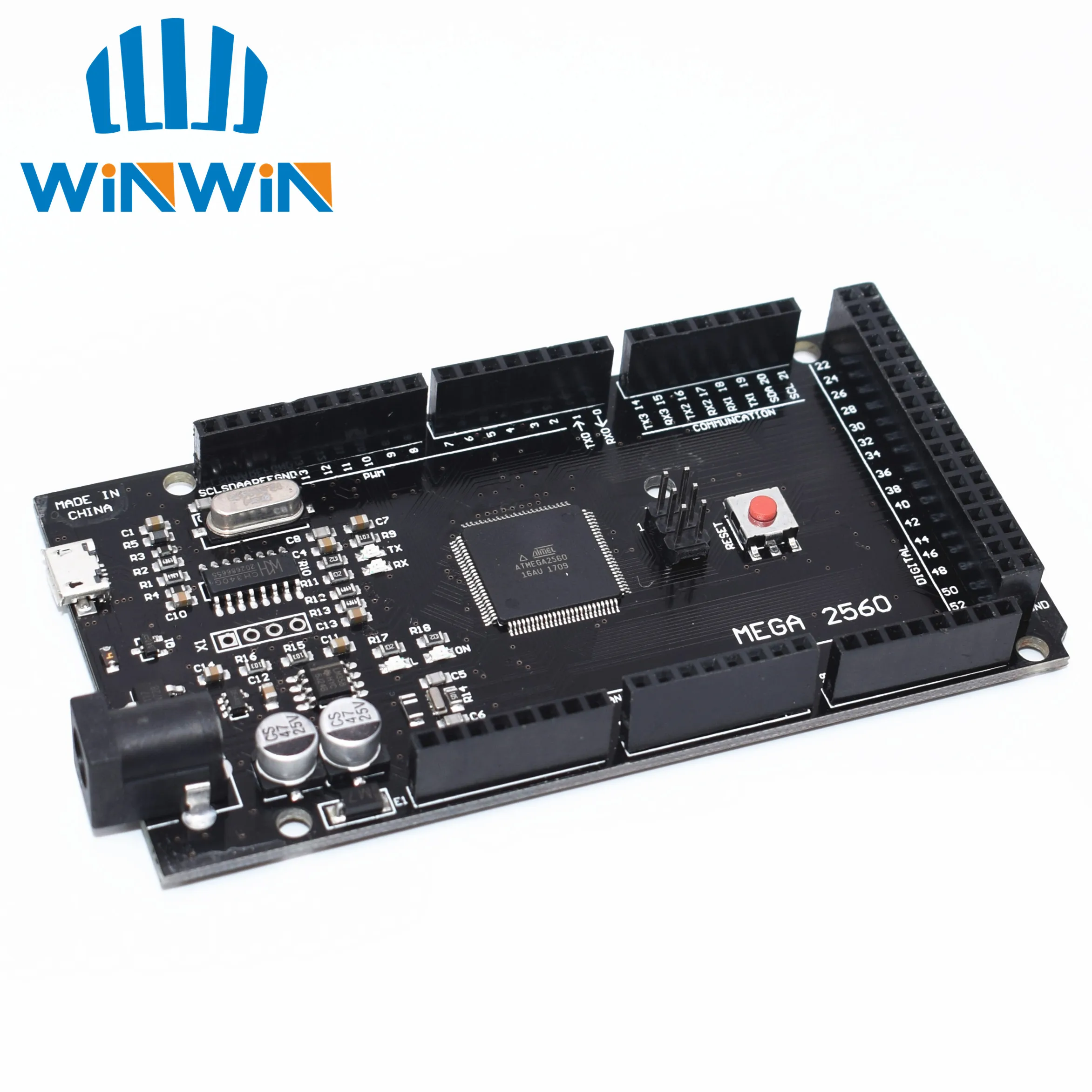 10 шт. Mega 2560 R3 CH340G/ATmega2560-16AU MicroUSB. Совместим с Загрузчиком (hei) | Электронные