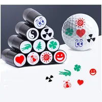 1PC Golf Ball Stamper Stamp Marker Impression Seal Quick-dry Plastic Multicolors Golf adis Accessories Symbol For Golfer Gift 1