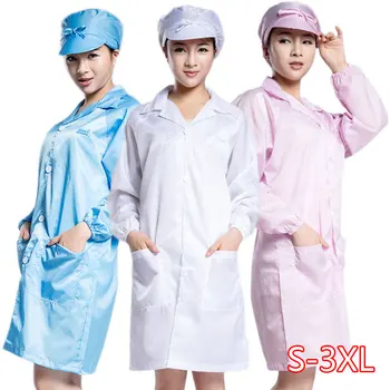 

Anti static Coveralls Protective Overalls CleanRoom Clothes Dustproof Antistatic Coat For Dustless Workshop Work Clothes