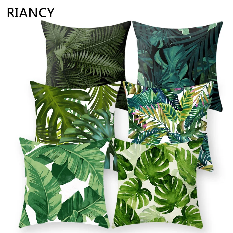 Tanio Tropikalne rośliny wzór poduszki dekoracyjne poszewka na poduszkę poszewka na poduszkę