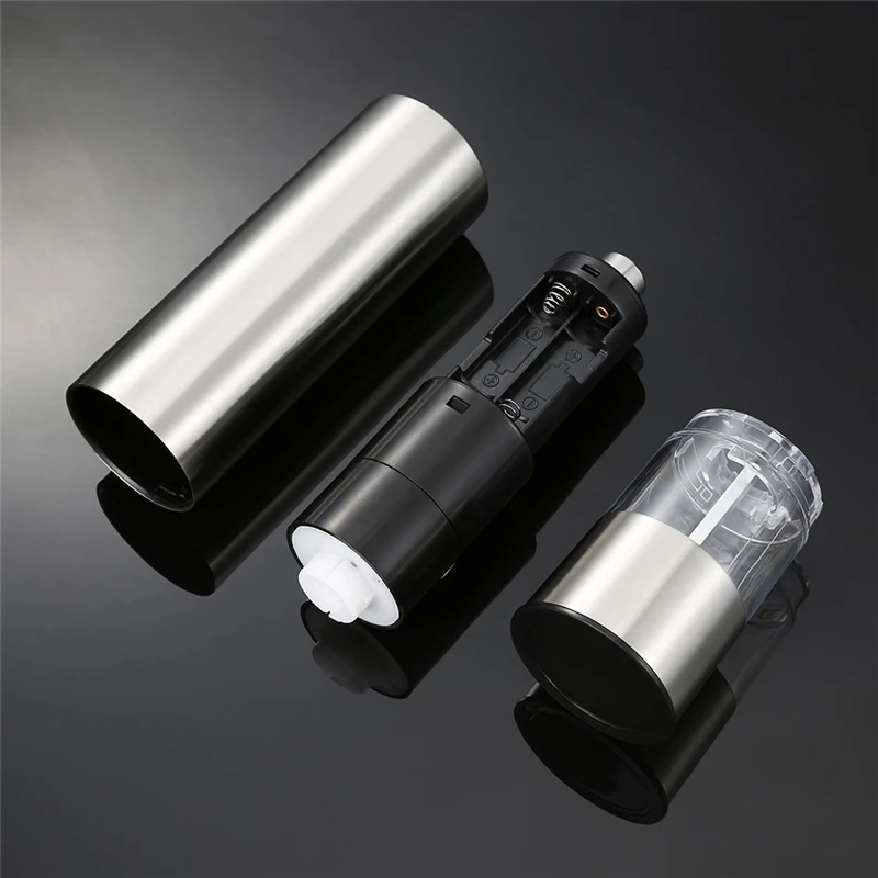 Electric Salt and Pepper Grinder Mill Stainless Steel Pepper Spices Mill Cutter Kitchen Seasoning Tools Accessories for Cooking