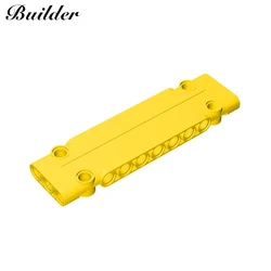 Little Builder DIY Building Blocks Set - 1x3x11 Panel (4 - Pack) - Creative Construction Toy Gift (Yellow)