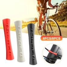 

6/8pcs Bicycle Brake Shift Cable Guard Anti-Friction Bike Frame Protector Tubes Protective Cover