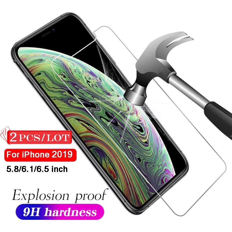 2 шт./партия для Apple iPhone 11 Pro Max защита экрана закаленное стекло защитное aiPhone11