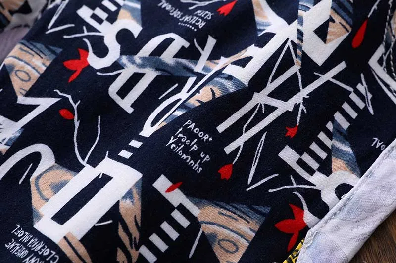 Mcikkny Men's Fashion Printed Jeans Pants Punk Style Stretch Denim Trousers Male Hip Hop Night Club Wear  (3)