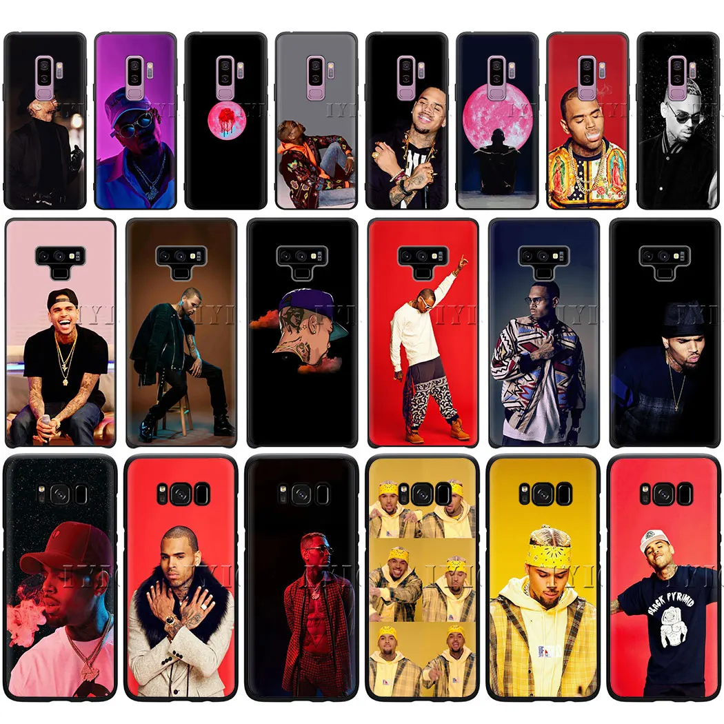 Chris Brown реперские кепки мягкий чехол для телефона samsung 10 плюс A10S A20S A30S A40S A50S J4 J8 2018 J6