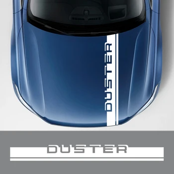 

For Dacia Duster 4X2 4X4 1.0 Tce 100 130 Turbo GPL Black Collector Prestige Vinyl Film Car Hood Sticker Bonnet Decoration Decals