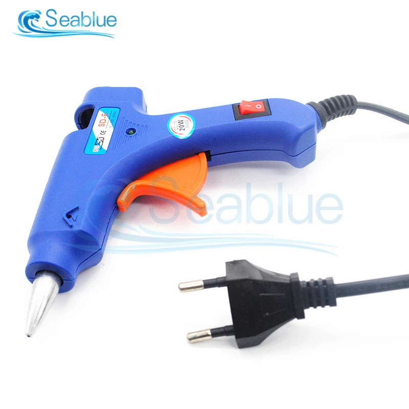110V 220V 20W High Temperature Heater Hot Melt Glue Gun Repair Tool Mini Heat Gun US/EU Plug Use 7MM Hot Melt Glue Stick hot melt glue gun hot glue gun
