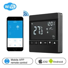 AE-5S-K сенсорная кнопка ЖК Программируемый Центральный Кондиционер wifi термостат приложение контроль температуры