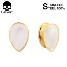 Casvort 2 шт. Новое поступление модные беруши тоннель ювелирные украшения для пирсинга расширители ушей пара