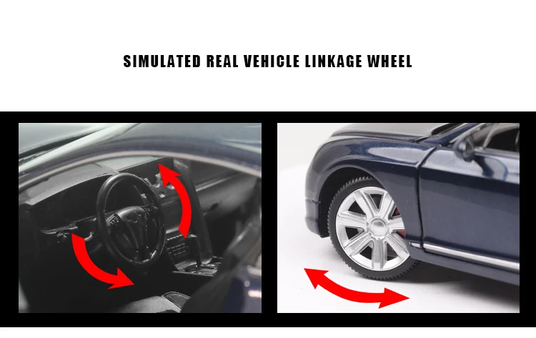 Моделирование горячей 1:24 Масштаб колеса автомобиля Bentley непрерывталс GT w12 Металлическая Модель литья под давлением спортивный автомобиль оттяните назад коллекция игрушек