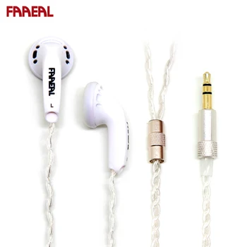 

FAAEAL Snow-lotus 2.0 HIFI Earphone DIY MX500 64Ohms UE Transparent Silver plated Updated Version Female Voice Sound Earphone