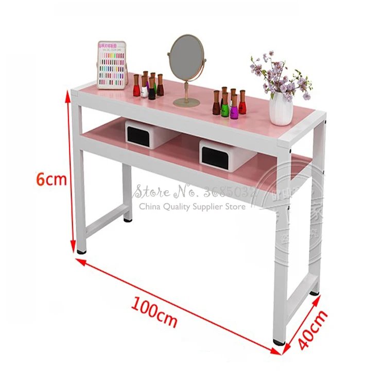 Mesa para manicura y taburete nórdico Simple, mesa para manicura y silla  individual duradera, muebles de salón de 1,0 m de ancho, 1 unidad _ -  AliExpress Mobile