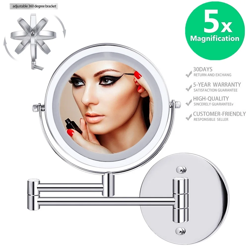 Extendable 2024 makeup mirror