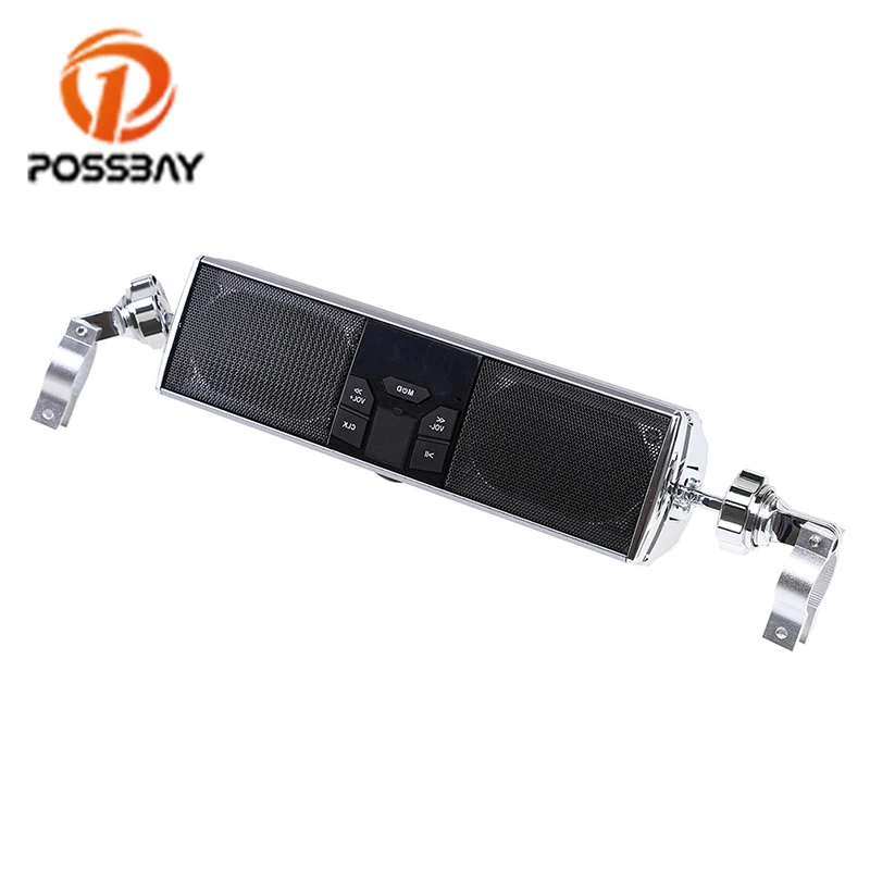 Posbay мотоциклетные аудио динамики с Bluetooth серебристый fm радиоприемник MP3