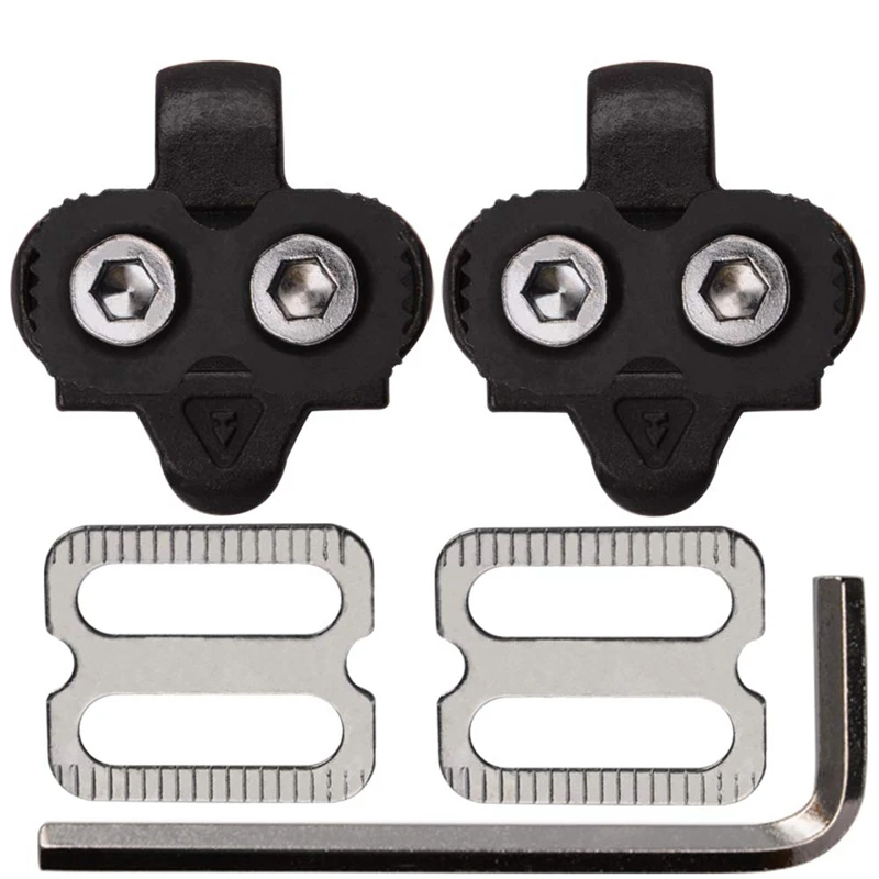 

ABZB-Bike Cleats with 4Mm Hex Wrench Compatible with Shimano Spd Shoes 2 Hole Indoor Spin Bike Shoes, Mountain Bike Bicycle Clea
