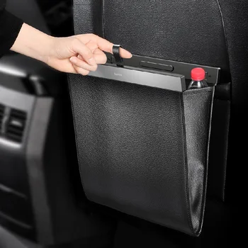 

Portable Car Dustbin Garbage Bag Seat Back Storage Rubbish Bin Boxs Cars Luggage Travel Pocket Vehicle Household Cleaning