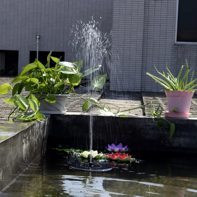 Солнечная панель солнечной батареи комплект Lotus Leaf плавающий насос для водного фонтана бассейн насос садовый пруд погружное орошение насосы