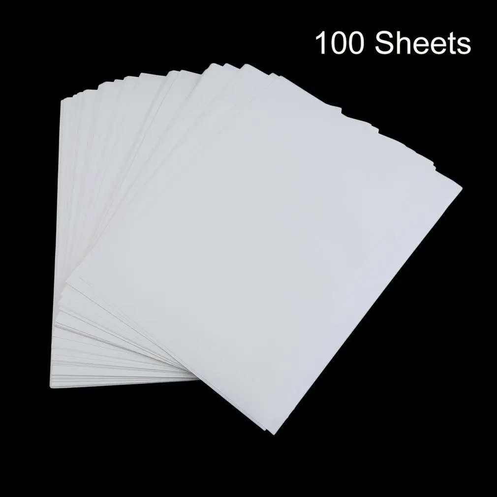 100x A4 Laser /& Copier T Shirt Thermal Transfer Paper Sheets For Light Fabrics