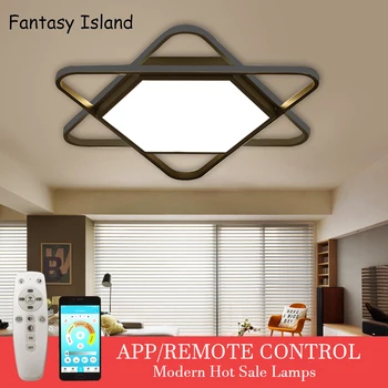 

LED Ceiling Lights Modern Lamp Nordic Simple Hexagonal Remote Dimmable Contro For Study Living room Bedroom Living Room Lighting