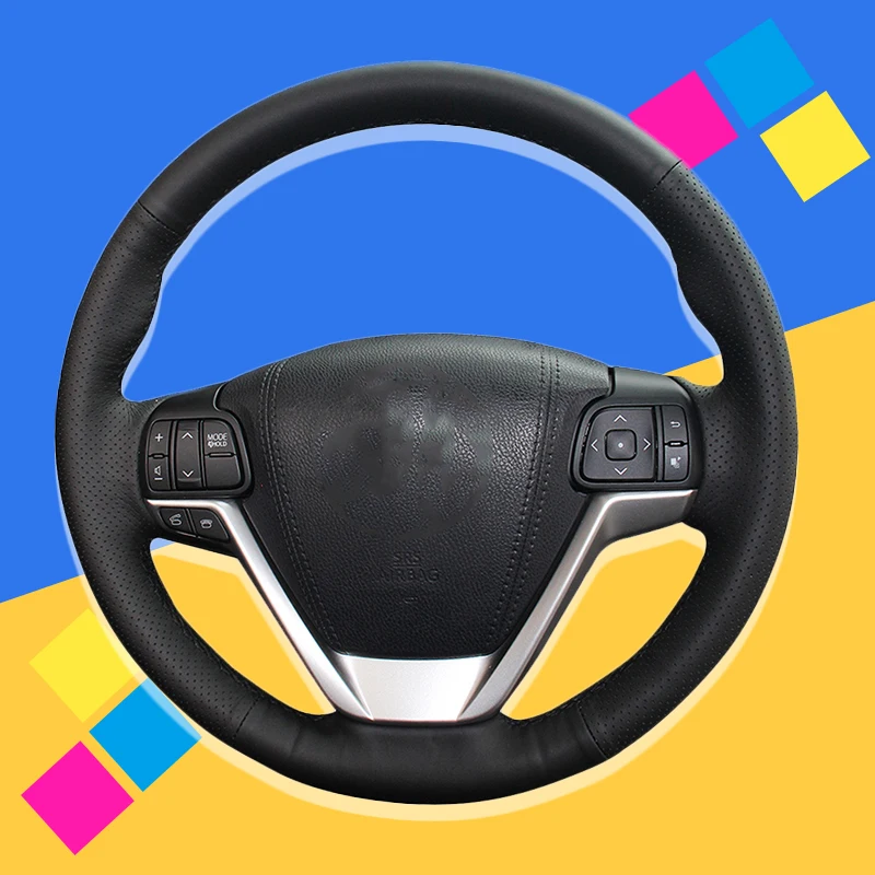 Auto Braid On The Steering Wheel Cover for Toyota Highlander 2014 2015 2016 2017 2018 2019 Sienna 2015-2019 DIY Car Covers | Автомобили и