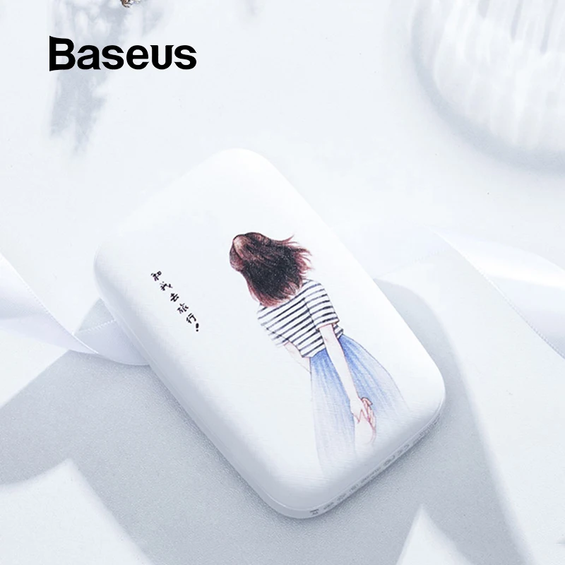 Baseus Mini 10000 мАч Внешний аккумулятор быстрая зарядка внешний портативный type C для