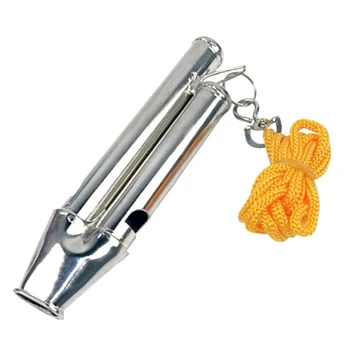 

Coach Referee Metal Whistle With Lanyard Neck Rope Cord Emergency Security Ball Sports Outdoor Game Trainning Whistle