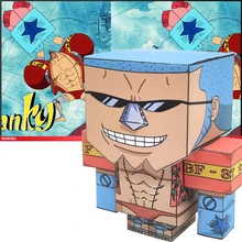 Одна деталь Franky складной резки мини милый 3D бумажная модель бумаги ремесло аниме Рисунок DIY Cubee дети взрослые ремесло игрушки MG-008