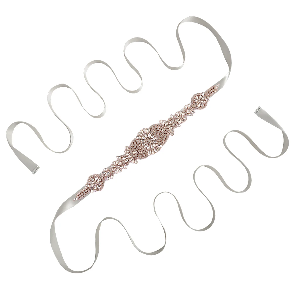 gray TRiXY, S123-RG, женские Стразы, свадебный пояс, аксессуары для свадебного пояса, свадебные аксессуары - Цвет: gray