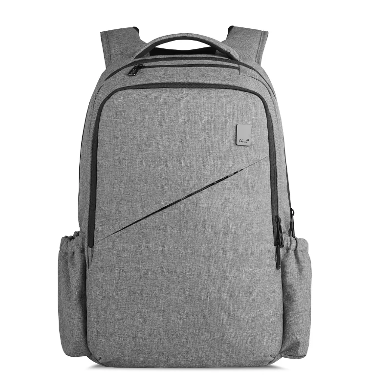 

CAI Casual Zipper Backpack 15.6" Laptop Back Bag for Women Elegant Mummy Daddy Bottle Waterproof Collage Book Bags Anti-Theft