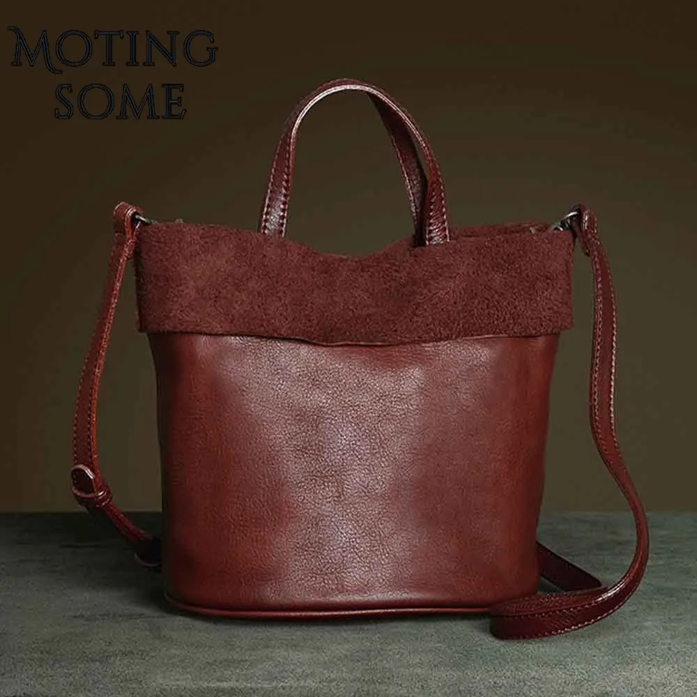 

Top Quality Genuine Leather Shoulder Bag Women Cowhide First Layer Vegetable Leather Retro Real Natural Leather Bag 2020 New