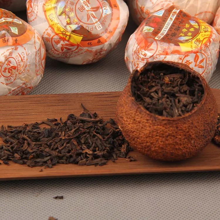 2013 Xinhui Peel Chen Pi Chenpi цитрусовые Юньнань Шу спелый Pu-erh оранжевый чай в возрасте PEI YU 312