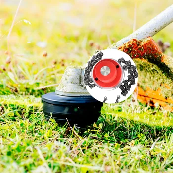 

Universal Hay Mower Head With Standby Chain Simple Durable Field Mower Metal Chain Grass Cropper Trimmer Replace Head for Outdoo