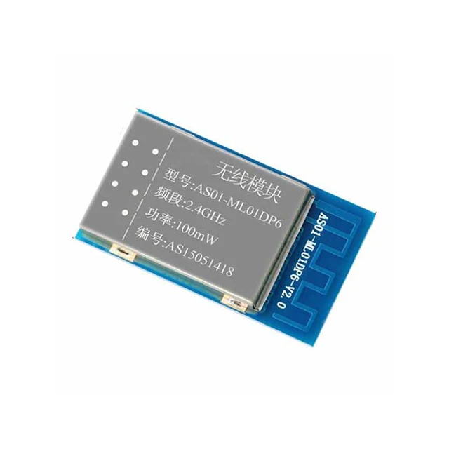 

A15-- AS01-ML01DP6 nRF24L01P + PA + LNA 2.4G Low Power 100mW Wireless Module Industrial-grade long-distance small size