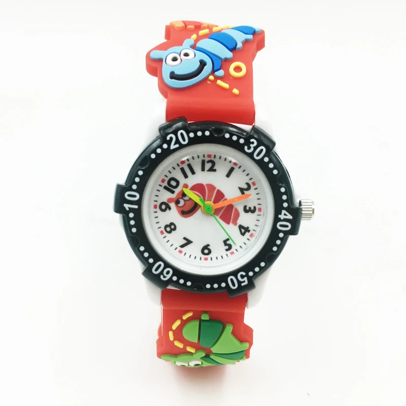 3D Jelly Silicone Kids Watches hto fashion girls watches cool boys wristwatches new cartoon clock waterproof children watches 2020 free drop shipping (4)