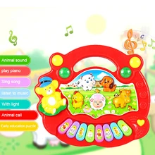 Горячая Распродажа детское музыкальное образование животное пианино, воспроизводящее звуки животных с фермы игрушечный инструмент Развивающие игрушки для детей подарок