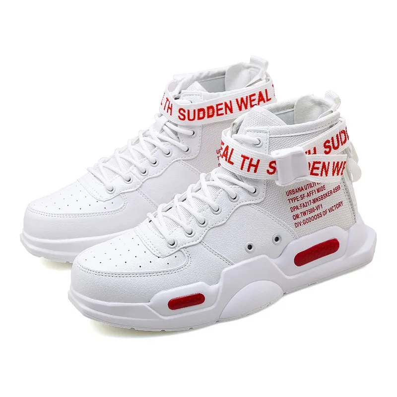 

Home MY Breathable High Top Shoes Thick Bottom Female Footwear Ladies Black Casual Flats Shoes Unisex Sneakers Women Gl-18118