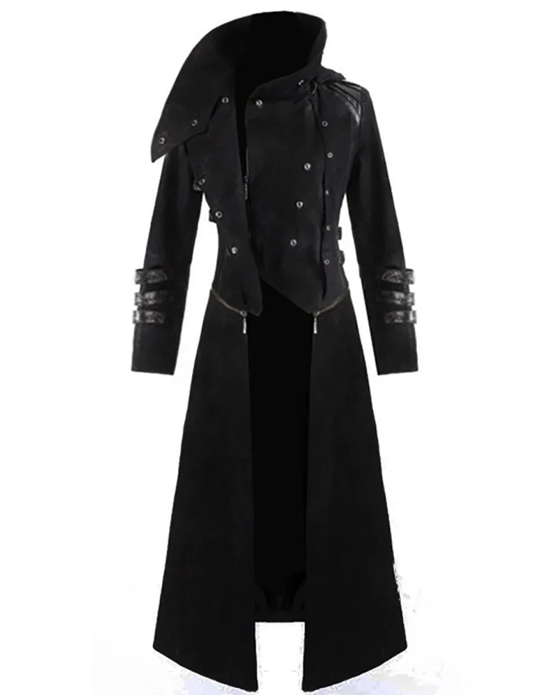 high collar peacoat