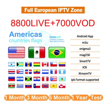 

IPTV Subscription Nicaragua Costarica Panama Colombia Venezuela Guyana FrenchGuiana For Smart TV Box PC Phone Enigma2 M3U Mag