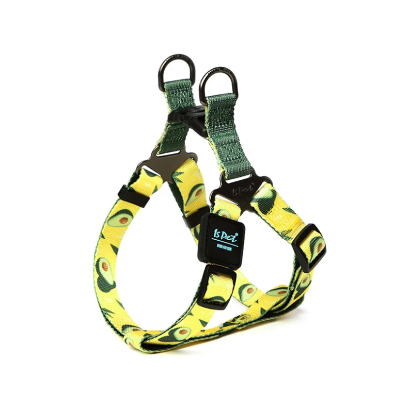 

Dog Harness 2020 New Style Printed Colorful Pet Step -in Vest Harness Collar Outdoor Walking Dog Supplies