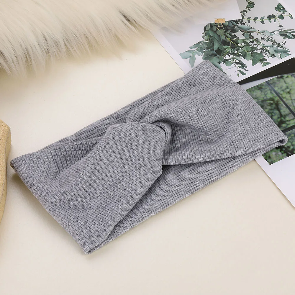 Cotton Elastic Knot Headbands Hair Accessories For Baby Girl Twist Cross Hairband Makeup Head Band 2020 Women Fashion Hair Ties