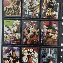 9 шт./компл. супер Dragon Ball Z Торияма Акира Подпись героев карточной ультра инстинкт персонажи Гоку, Веджета, игровая коллекция карт