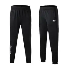 Męskie spodnie sportowe spodnie Pingpong spodnie do tenisa stołowego bieganie Fitness nowy elastyczny pas czarny-40 tanie tanio CN (pochodzenie) WOMEN Dobrze pasuje do rozmiaru wybierz swój normalny rozmiar Nylon