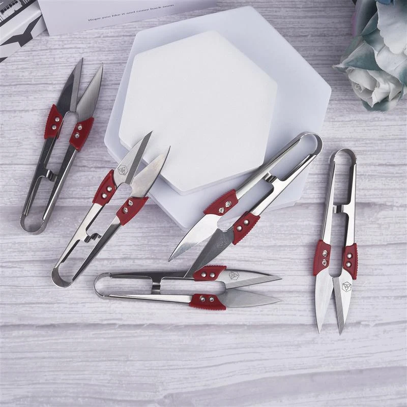 1/5pcs/set Stainless Steel Yarn Shears Cutting Sewing Scissors Shears