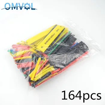 

164pc Cable Winder Set Heat Shrink Tube Wire Cable Set for iPhone Cable protector usb cable wire for iPad iPhone Cable Winder