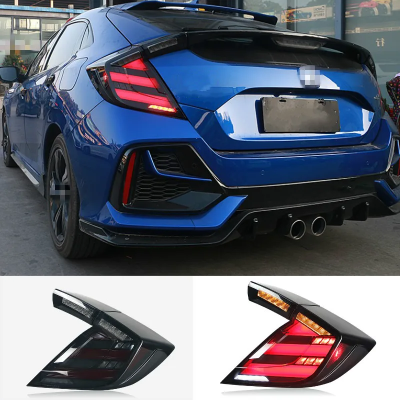 

Автомобильный Стайлинг для HONDA CIVIC X 10th хэтчбек светодиодный задний светильник онарь для CIVIC светодиодный задний фонарь DRL + тормозной багажник